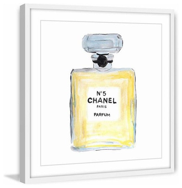 "My No. 5" Framed Painting Print, 12"x12"