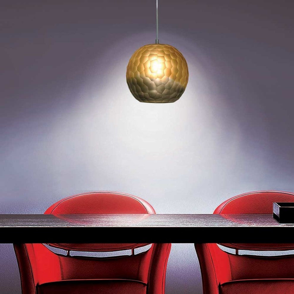 Light Low Voltage Pendant And Canopy Kit, Amber Bronze, Bronze Smoke Gradient Sa