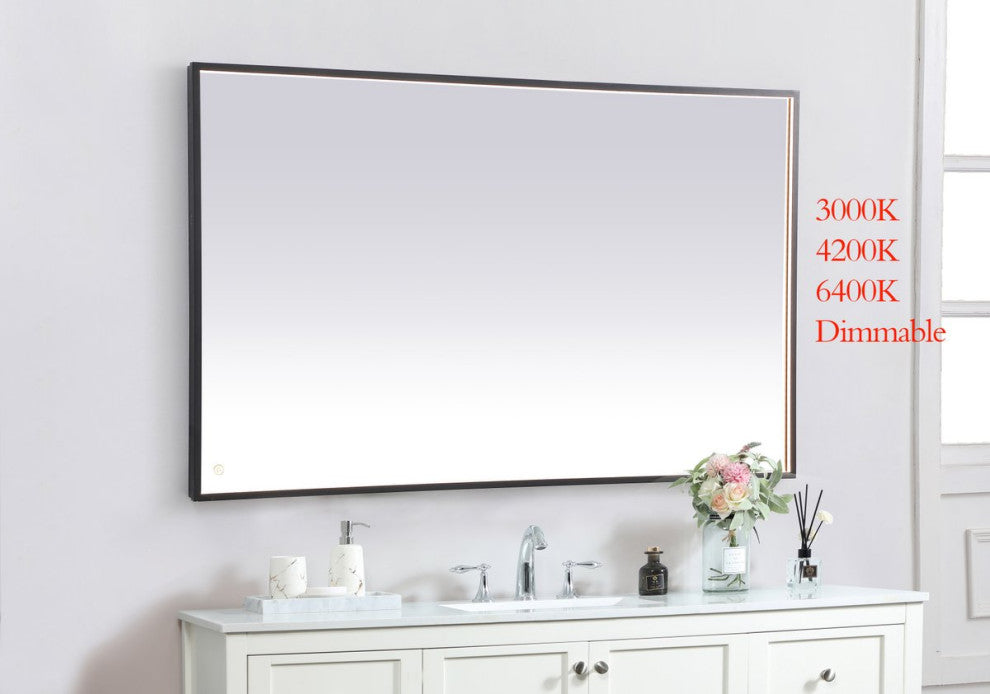Elegant MRE63660BK Pier 36x60" LED Mirror