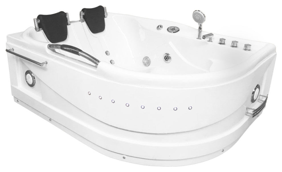Whirlpool Bathtub 67"x47" Hot Tub Double Pump Heater, Cayman