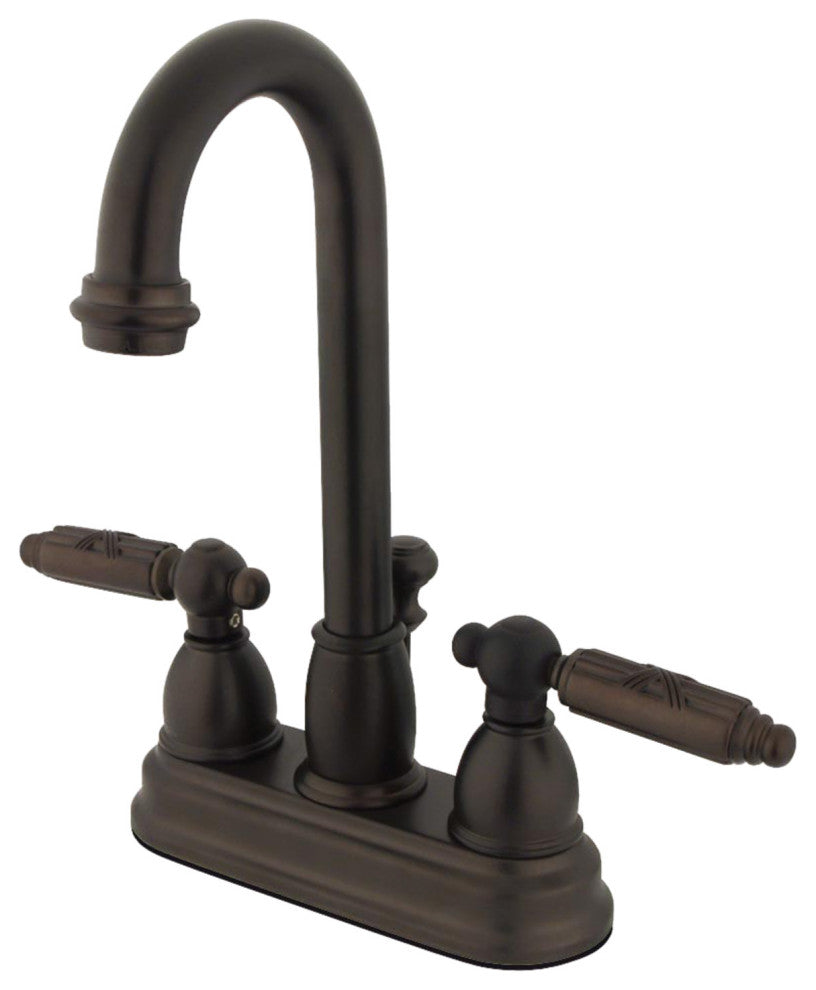 Kingston Brass 4" Centerset Bathroom Faucet, Oil Rubbed Bronze