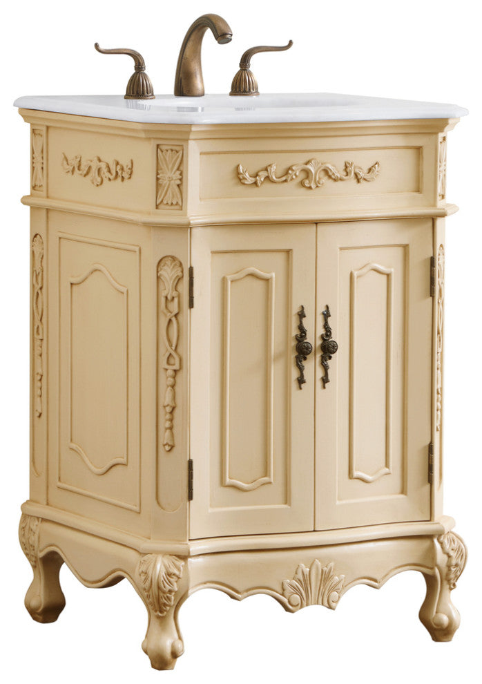 27" Single Bathroom Vanity, Vintage Mint