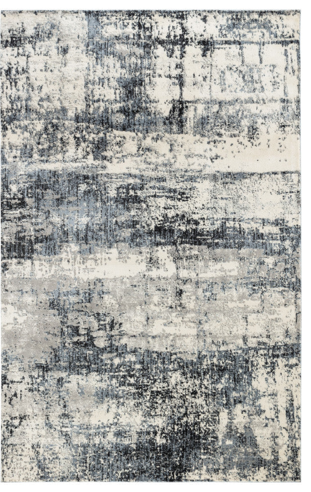 Noori Rug Lagoon Beige/Charcoal Rug, 5'3" X 8'0"