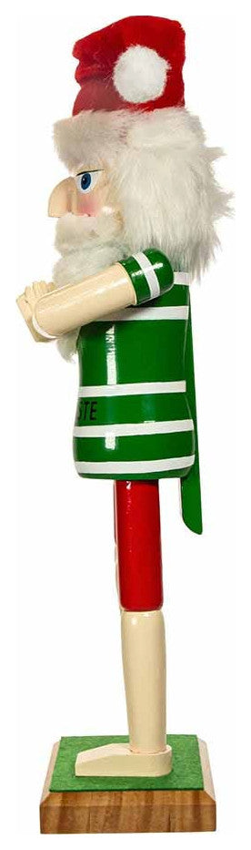 Kurt Adler 15" Wooden Yoga Santa Nutcracker