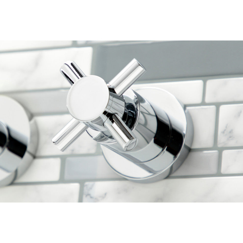 KS8051DX Wall Mount Tub Faucet, Polished Chrome