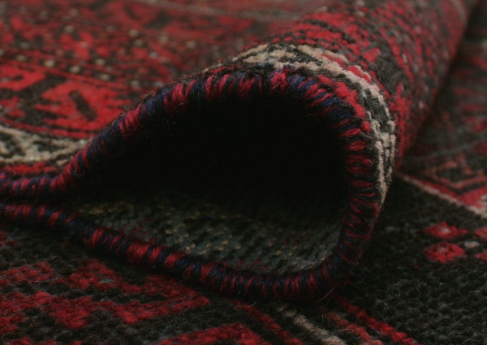 Semi Antique Ibrahim Red Rug, 3'9x6'5
