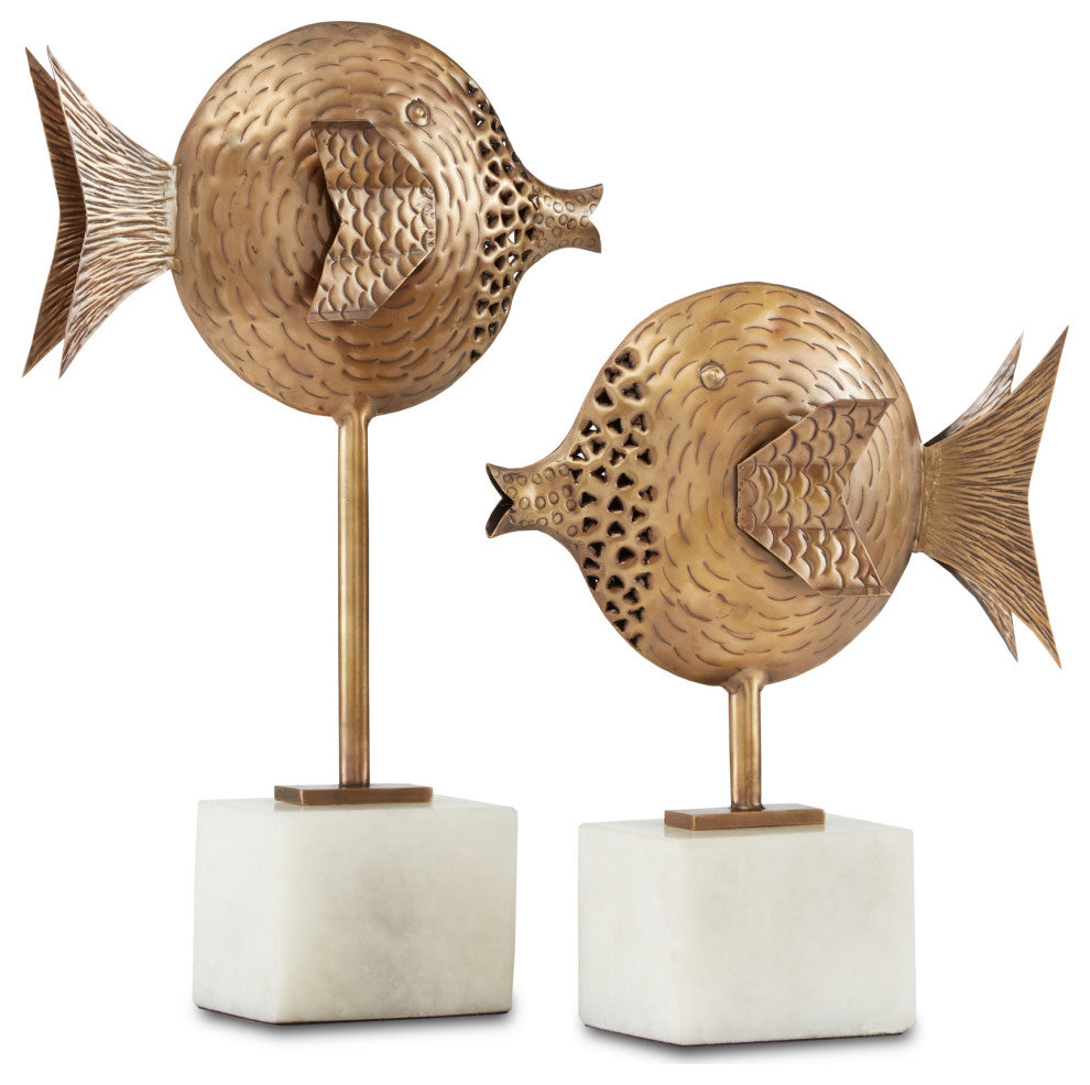 Cici Brass Fish, 2-Piece Set