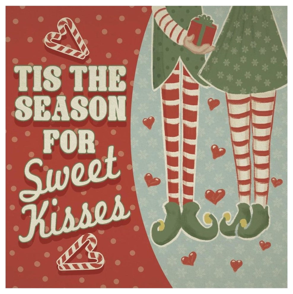 "Retro Christmas VIII" Digital Paper Print by Janelle Penner, 20"x20"