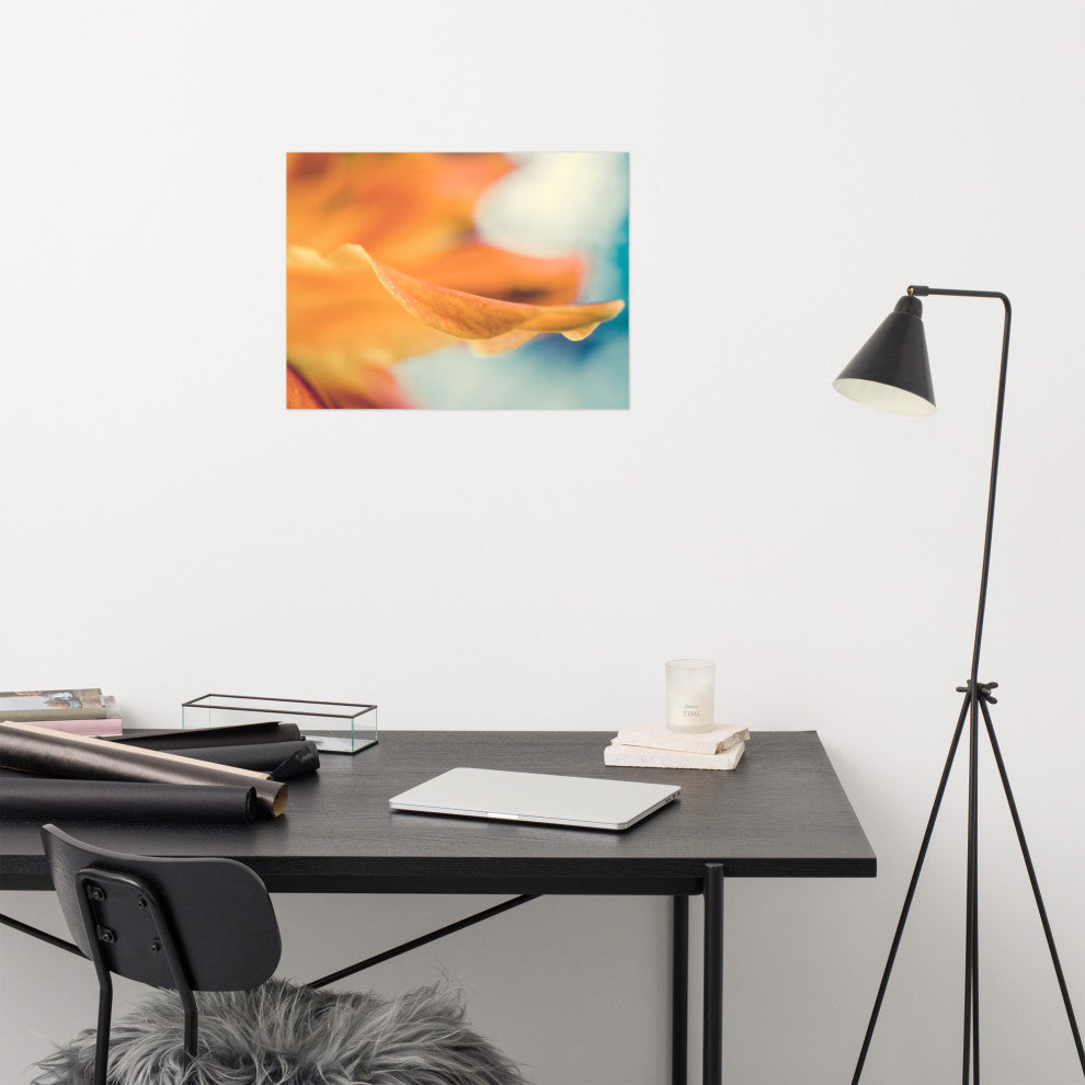 Serene Petals of Life Floral Nature Photography Unframed Wall Art Print, 18" X 24"