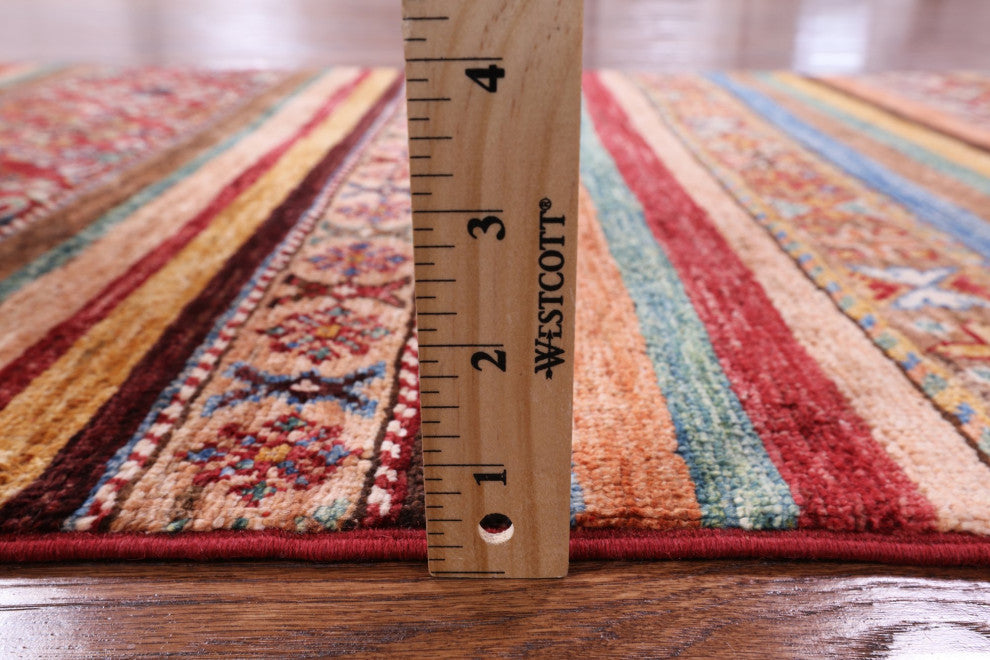 Khorjin Super Kazak Hand-Knotted Runner Rug 2' 7" X 9' 9" Q5705