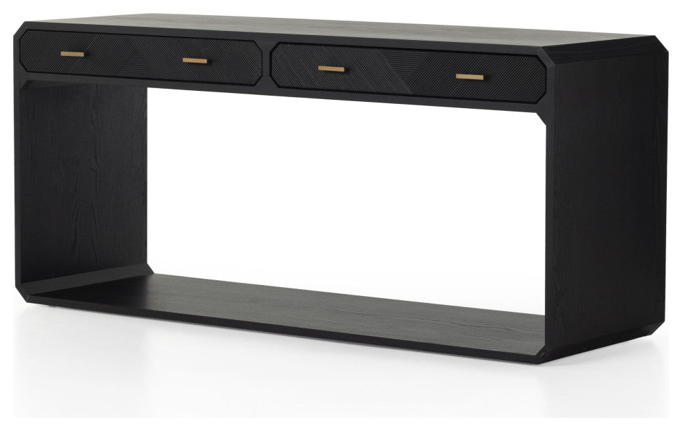 Caspian Console Table-Black Ash