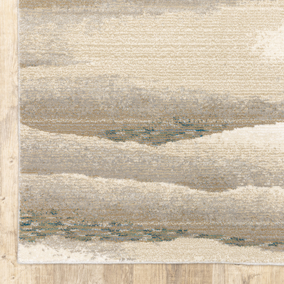 Elements Desert Dunes Beige/ Tan Area Rug, 2'6"x12'