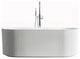 Momo Freestanding Acrylic Bathtub, White, 59 Inch.