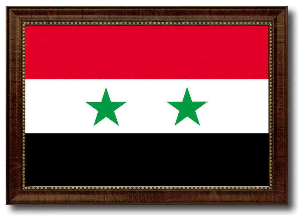 Syria Country Flag Canvas Print, 27"x39"