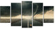Yellow Rose on the Dark Road, Landscape Canvas Art Print, 60"x32", 5 Panels