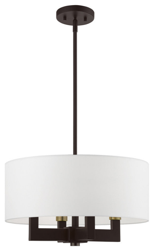 Cresthaven 4 Light Bronze Pendant Chandelier