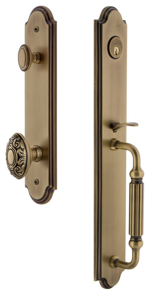 Arc 1-Piece Dummy Handleset, F Grip and Grande Victorian Knob, 848641