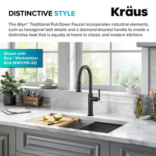 Sellette Pull-Down Kitchen Faucet, Matte Black, Model Kpf-4100mb