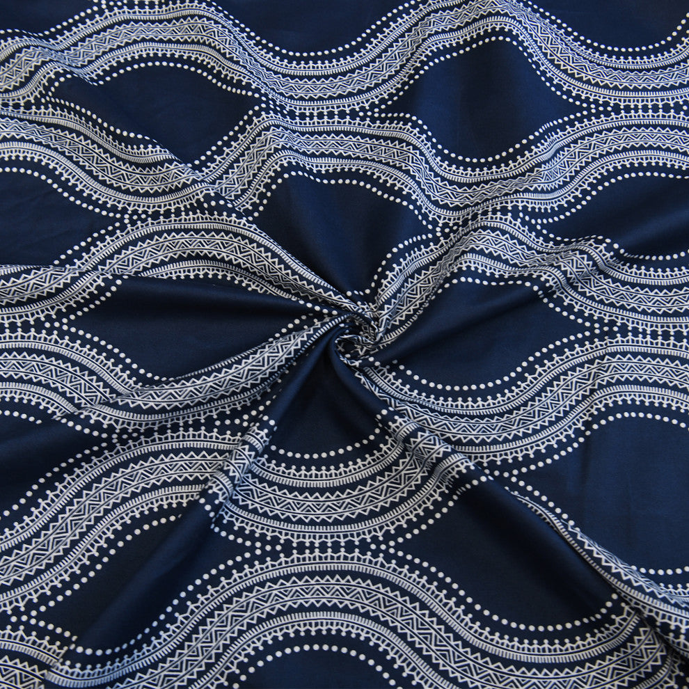 Charleston Curtains, Set of 2, Cobalt Blue, 60"x84"