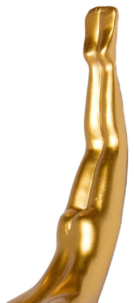 7" Gold Diver Resin Wall Decor