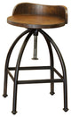 Ashland Low-Back Adjustable Height Bar Stool