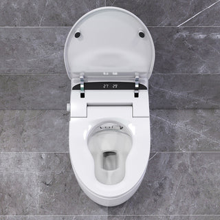 Smart One-Piece 1.27 GPF Floor Mounted Elongated Toilet and Bidet with Seat, Gold