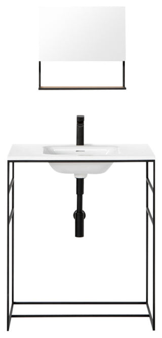 C2 30" Single Bathroom Vanity Set With Mirror
