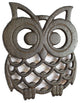 Cast Iron Owl Trivet 8"