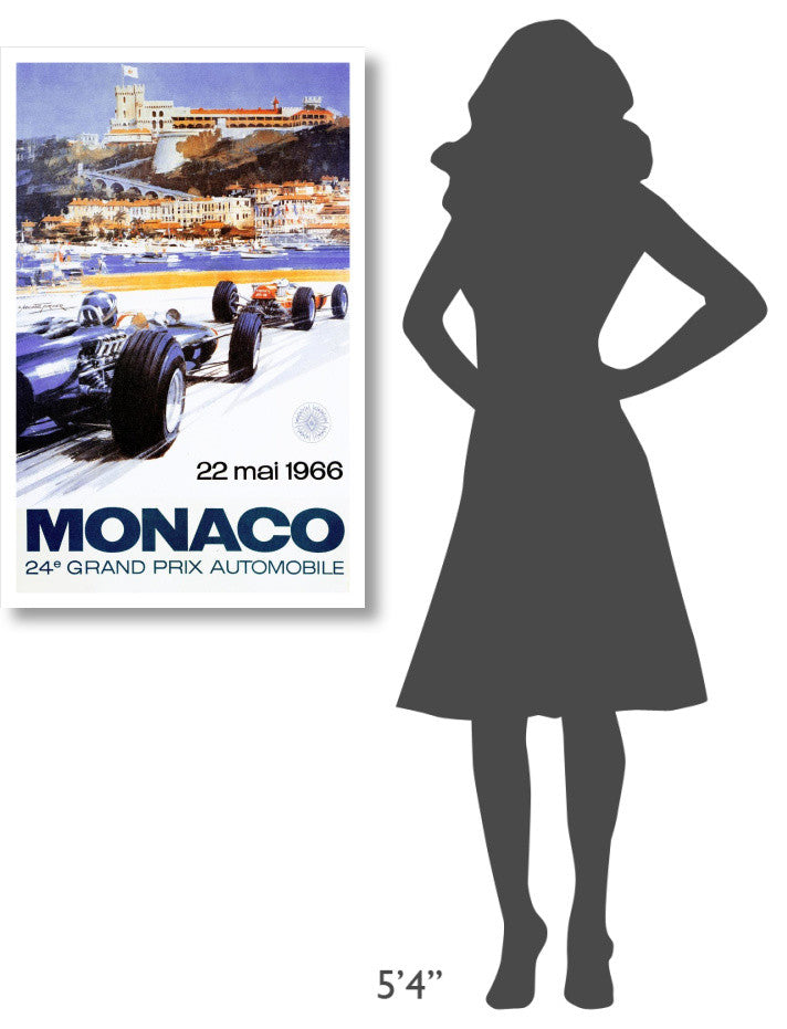 "Monaco Grand Prix 1966" Digital Paper Print by Michael Turner, 25"x38"