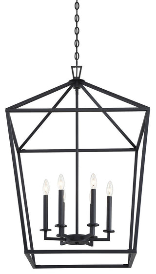 Townsend 6-Light Foyer Pendant, Bronze, Matte Black