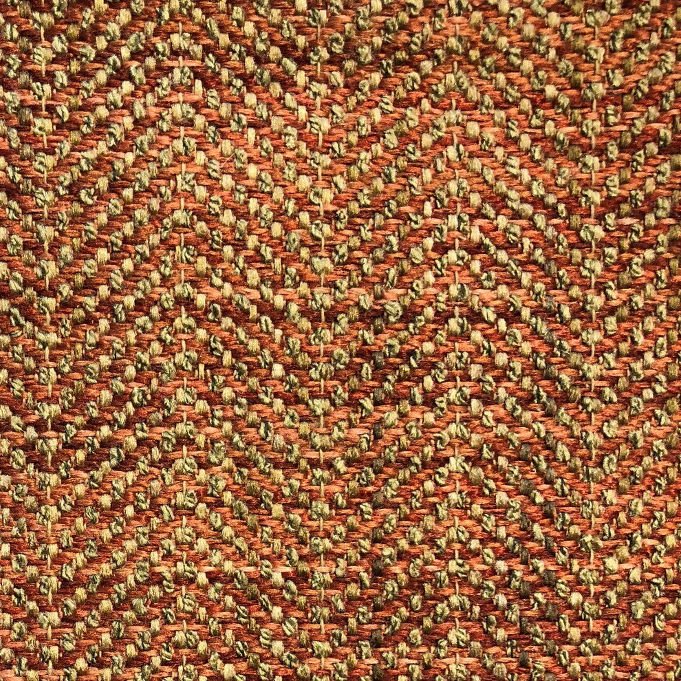 Merigold Orange and Gold Luxury Throw Pillow, 12"x20"