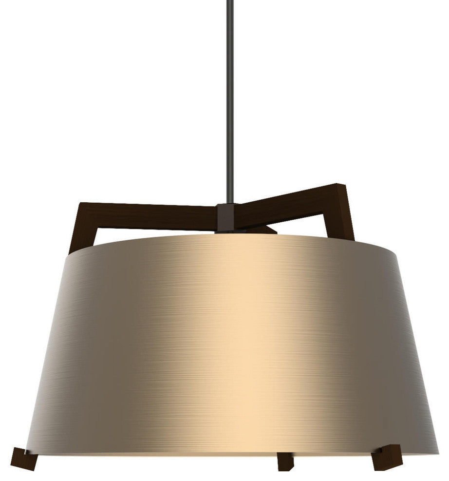 Ignis 17 Pendant LED, Rose Gold, 72" Black Rigid Stem