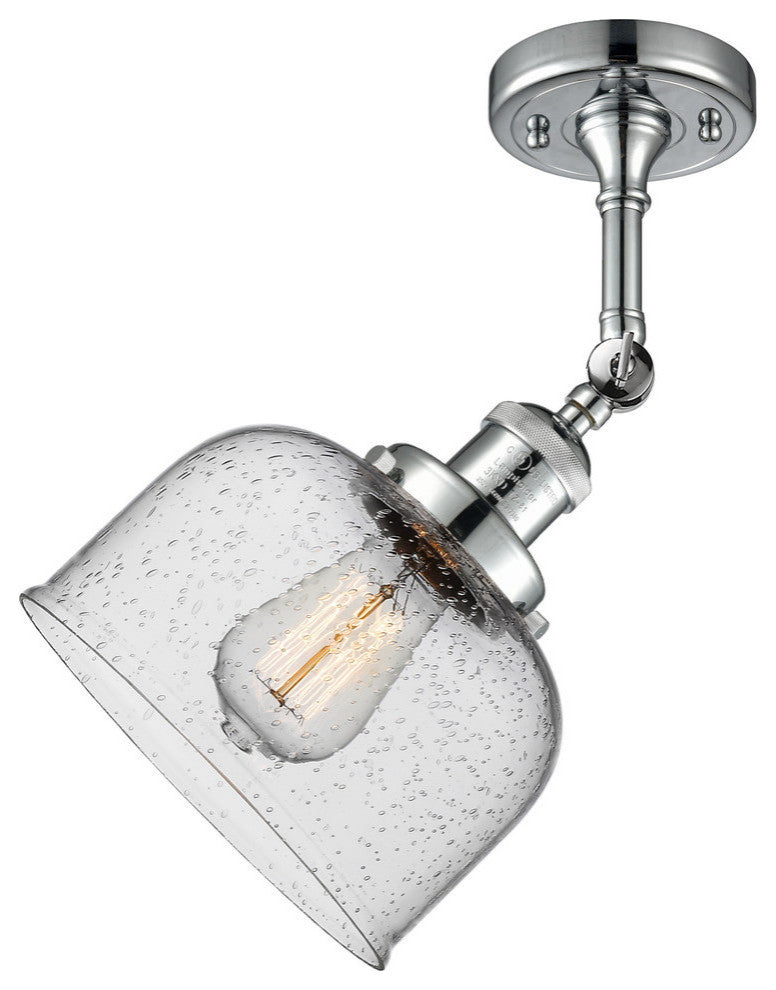Innovations Lighting 201F-Pc-G74-Led 1 Light Dimmable Led Semi-Flush Mount