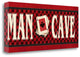"Man Cave - Red" By Jo Moulton,Ready to Hang Giclee Print on Gallery Wrap Canvas