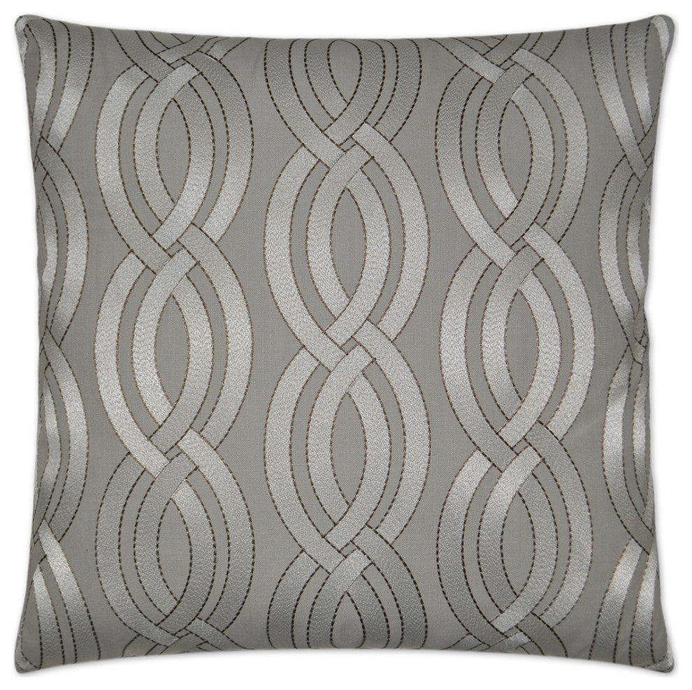 Winding Path Pillow - Grey
