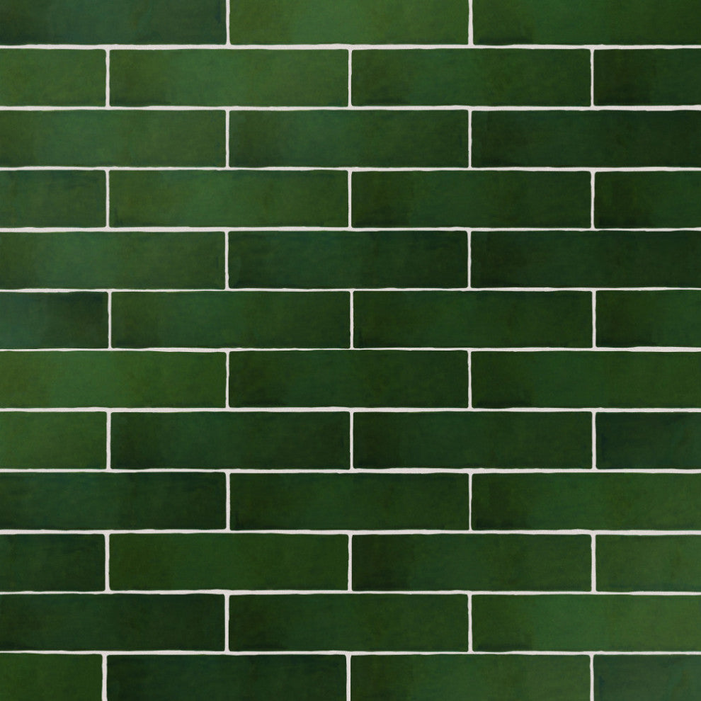 Viva Antic Verde Ceramic Wall Tile, Verde