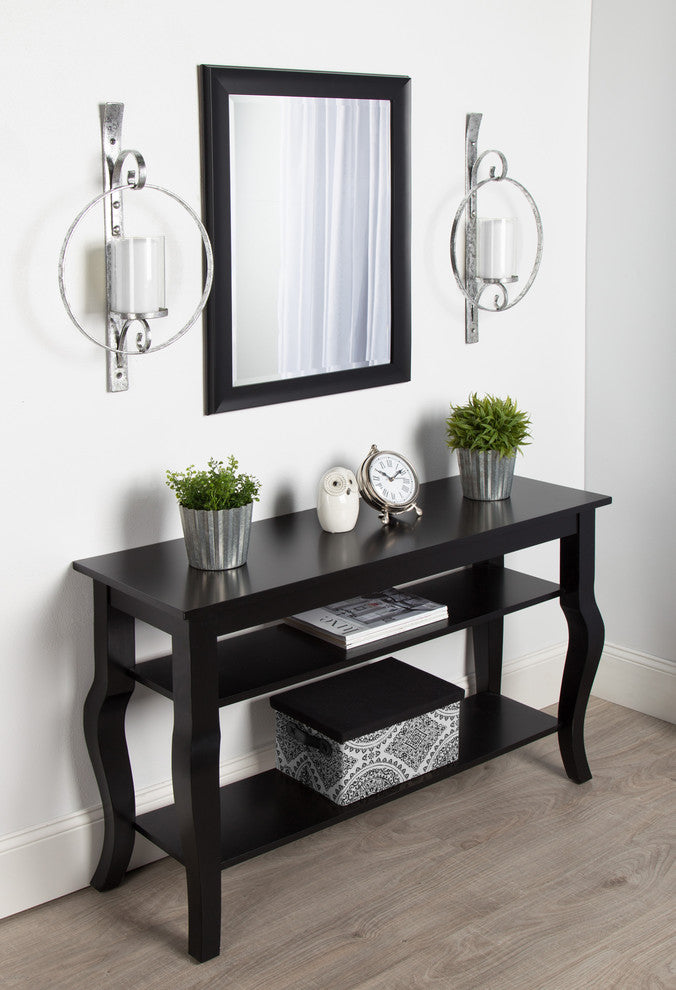 Kate and Laurel Doria Metal Wall Candle Holder Sconce, Silver