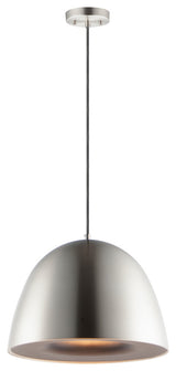 ET2 E24914 Fungo 16"W LED Pendant - Satin Nickel / Black