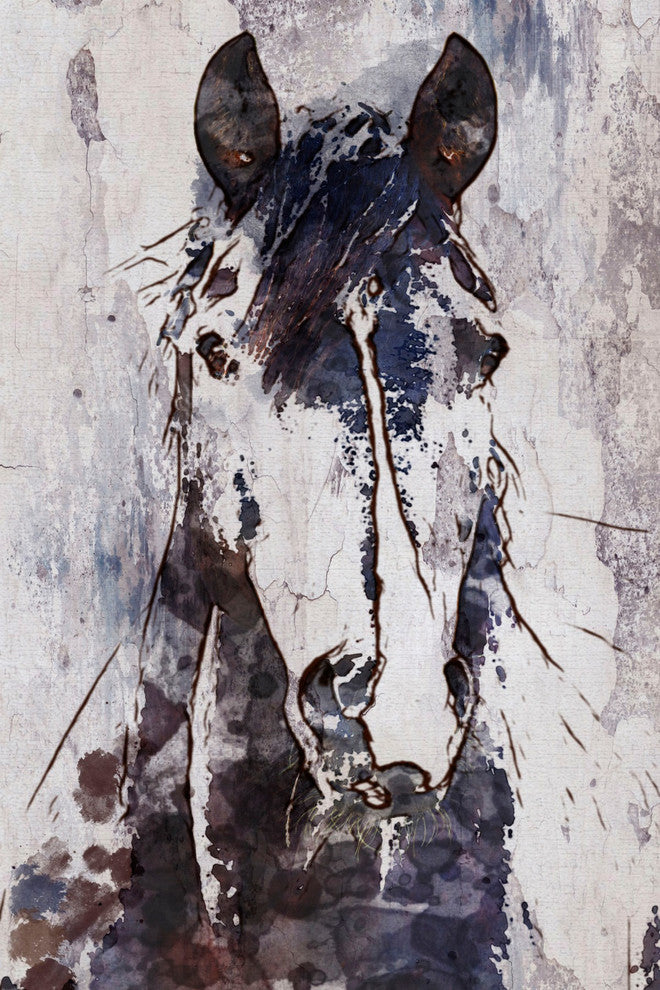 Marmont Hill, "Mustang Horse" by Irena Orlov Painting on Wrapped Canvas, 20x30