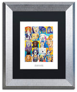 Saunders-White 'Colorful Attitudes Poster', Silver Frame, Black Matte, 11"x14"