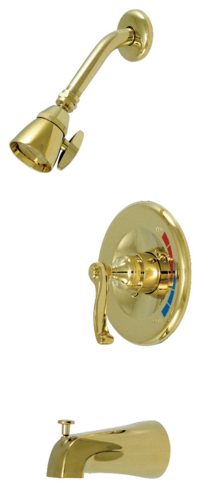 Kingston Brass Tub and Shower Faucet Trim Only, Polished Brass