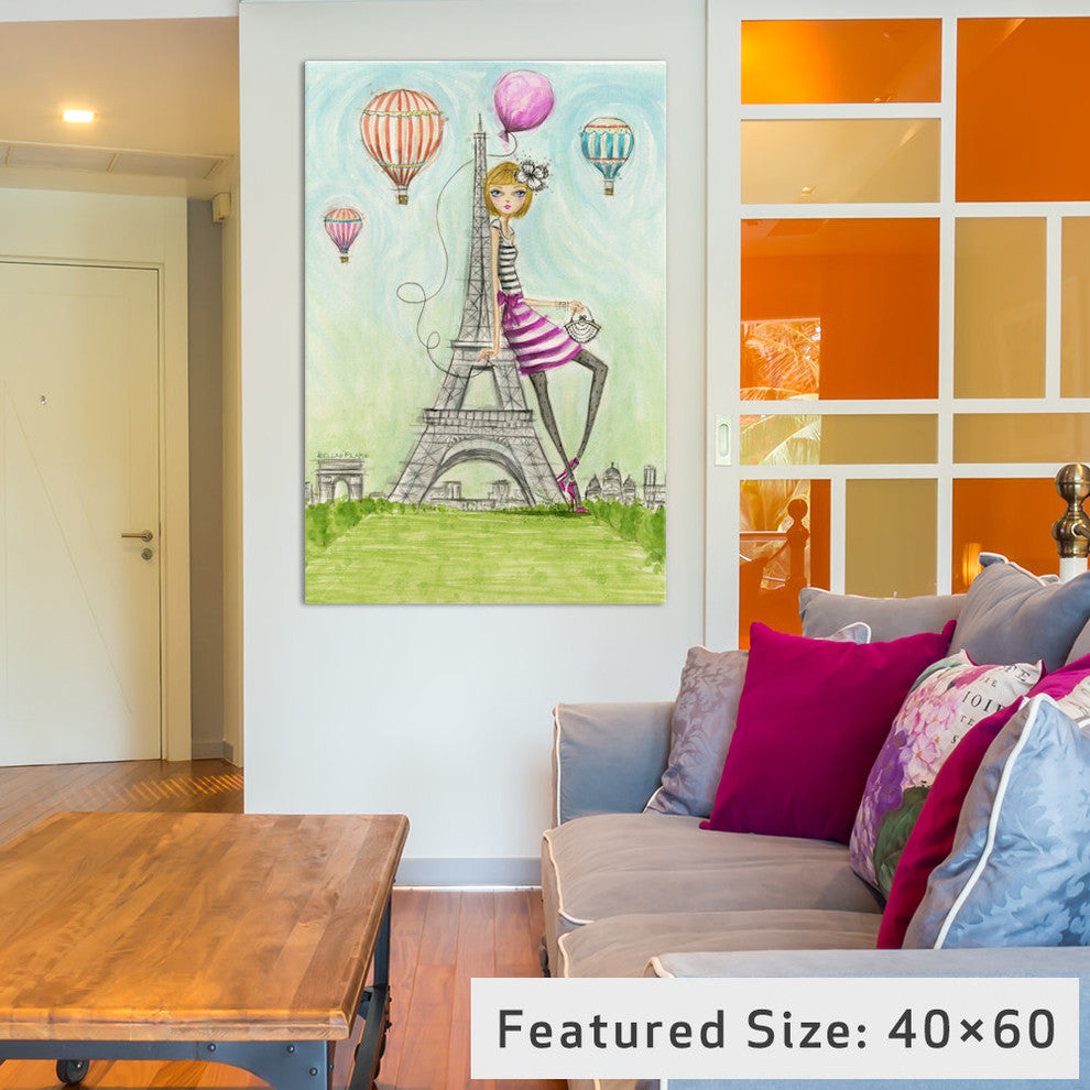 "See The Sights Paris" Canvas Art Print By Bella Pilar, 18x1.5x26