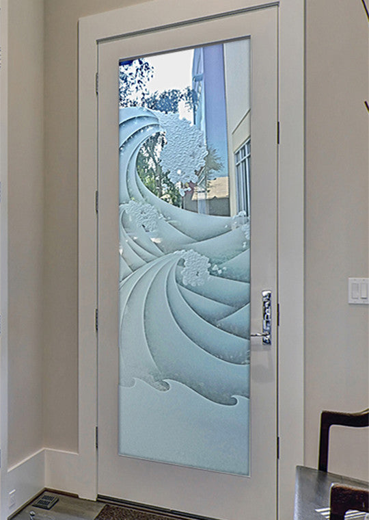 Interior Prehung Door or Interior Slab Door - High Seas - Primed - 30" x 96"...