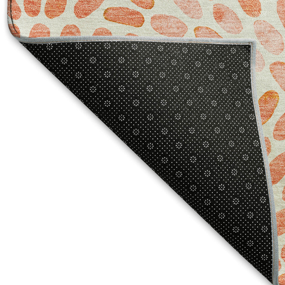 Addison Premium Washable Mayfield AMF186 Orange 2'3" x 7'6" Runner Rug