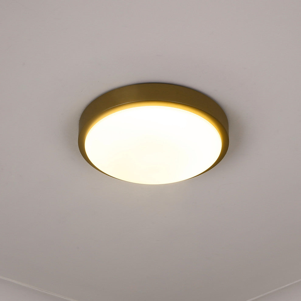 Gabi 10" LED Flush Mount, Brushed Champagne Bronze