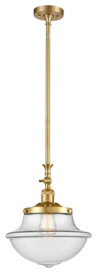 Oxford Mini Pendant, Satin Gold, Clear