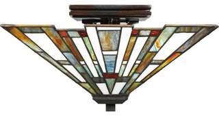 Quoizel TFMK1714 Maybeck 2 Light 15"W Semi-Flush Ceiling Fixture - Valiant