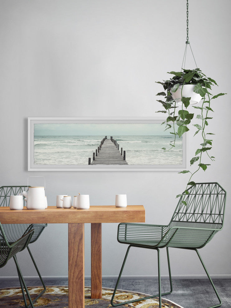 "Wild Oceans" Framed Painting Print, 30x10