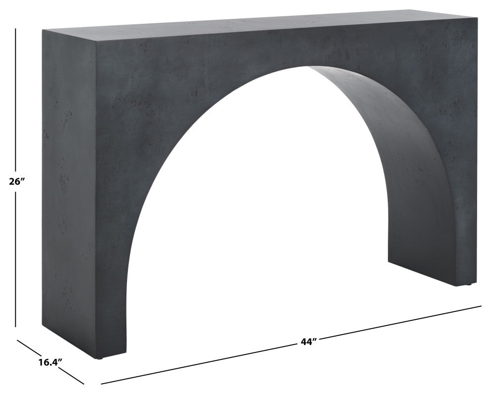 Safavieh Couture Katelynn Burled Mappa Console Table, Grey