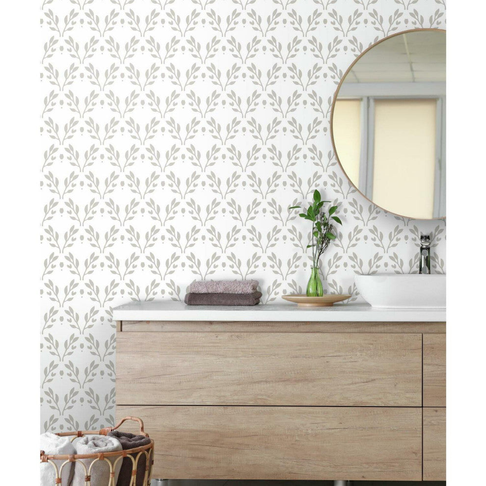 Taupe Rose Lindo Dawn Peel & Stick Wallpaper